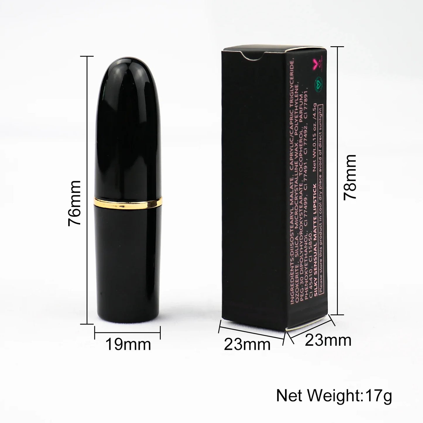 Metal Private Label Waterproof Lipstick Creamy Velvet Matte Cute Lipstick Logo Customize Brand Matte Lipstick