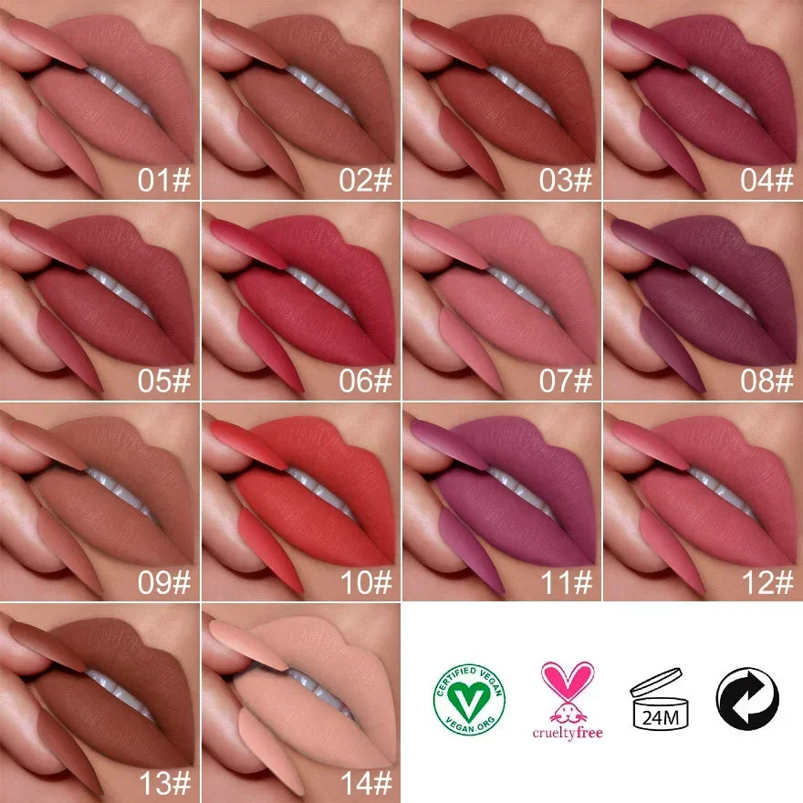 Metal Private Label Waterproof Lipstick Creamy Velvet Matte Cute Lipstick Logo Customize Brand Matte Lipstick